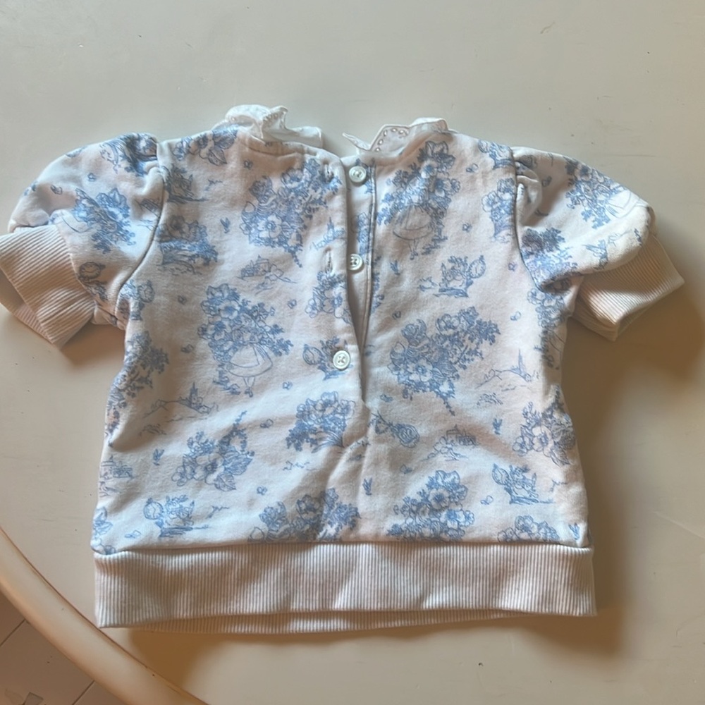 Janie and Jack Alice in Wonderland lace collared shirt - Picture 4 of 4